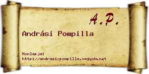 Andrási Pompilla névjegykártya